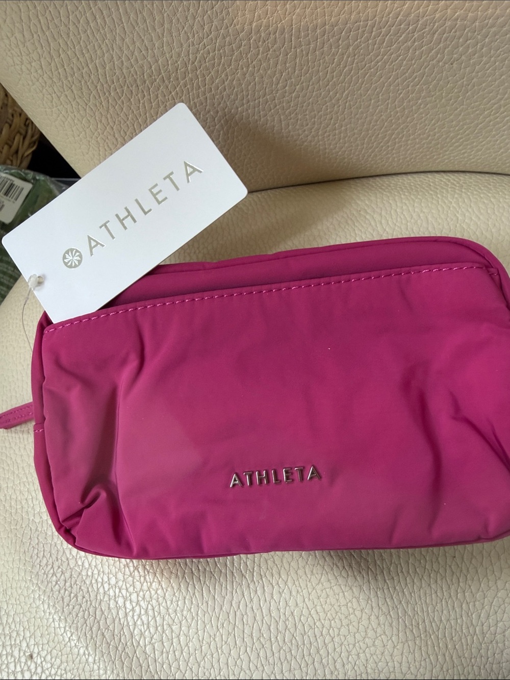 Athleta All About Crossbody Belt Bag in PINK/ Fuchsia NWT